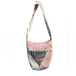 Natural Hemp 100% Colorful Patchwork Shoulder Bag